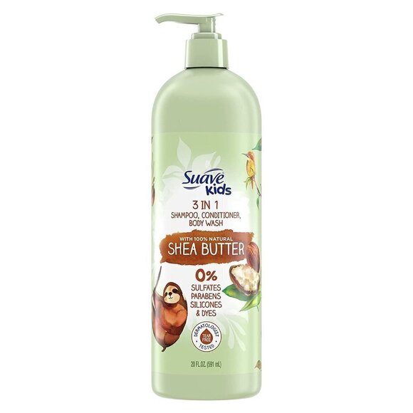 Suave Kids 100% Natural Shea Butter 3-in-1 Shampoo, Conditioner + Body Wash New - Picture 7 of 7